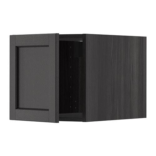 МЕТОД Верхний шкаф - под дерево черный, Лерх черная морилка МЕТОД Верхний шкаф - под дерево черный, Лерх черная морилка