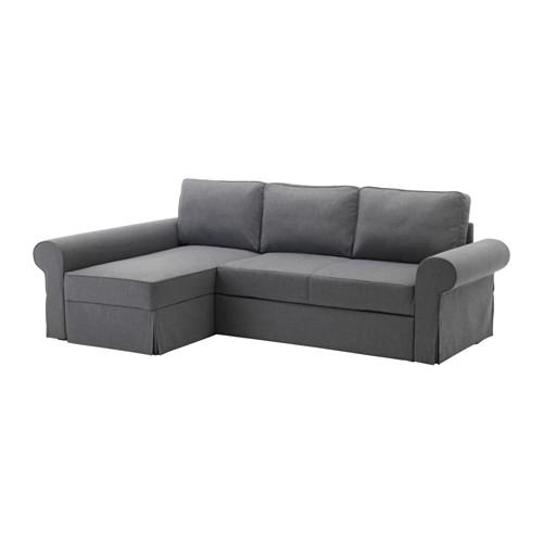 Monica Nybegynder belønning BACKABRO sofa bed with daybed Nordvall dark gray (391.336.31) - reviews,  price, where to buy