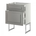 МЕТОД / ФОРВАРА Наполн шк 2 фрнт/3 средн ящ - 60x37x60 см, Будбин серый, белый МЕТОД / ФОРВАРА Наполн шк 2 фрнт/3 средн ящ - 60x37x60 см, Будбин серый, белый