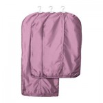 СКУББ Чехол для одежды, 3 штуки - розовый
