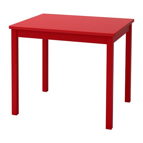 KRITTER стол детский красный 50x50 cm