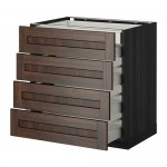 МЕТОД / МАКСИМЕРА Нплн шк 4фрнт/2нзк/3срд ящ - под дерево черный, Эдсерум под дерево коричневый, 80x60 см МЕТОД / МАКСИМЕРА Нплн шк 4фрнт/2нзк/3срд ящ - под дерево черный, Эдсерум под дерево коричневый, 80x60 см