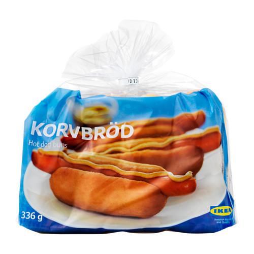 KORVBRÖD булочки д/хот-дога, замороженные KORVBRÖD булочки д/хот-дога, замороженные