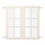 BODBYN пара дверец с петлями белый с оттенком 80x80 см BODBYN пара дверец с петлями белый с оттенком 80x80 см