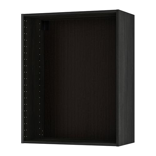 METOD каркас навесного шкафа под дерево черный 80x100 cm METOD каркас навесного шкафа под дерево черный 80x100 cm