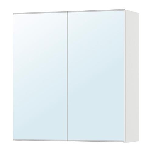 LILLÅNGEN зеркальный шкаф с 2 дверцами белый 60x21x64 cm