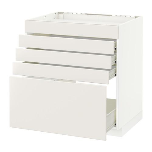 МЕТОД / ФОРВАРА Напольн шк д/вар панели/5фасад/4ящ - белый, Веддинге белый, 80x60 см МЕТОД / ФОРВАРА Напольн шк д/вар панели/5фасад/4ящ - белый, Веддинге белый, 80x60 см