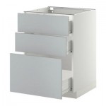МЕТОД / ФОРВАРА Напольный шкаф с 3 ящиками - 60x60 см, Веддинге серый, белый МЕТОД / ФОРВАРА Напольный шкаф с 3 ящиками - 60x60 см, Веддинге серый, белый