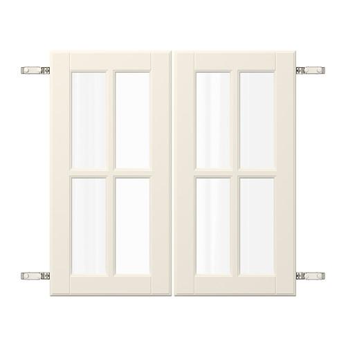 BODBYN пара дверец с петлями белый с оттенком 60x60 см