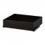 KOMPLEMENT ящик черно-коричневый 67.8x56.9x16 cm