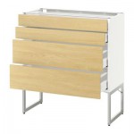 МЕТОД / МАКСИМЕРА Нплн шк 4 фронт/2 низк/2средн ящ - 80x37x60 см, Тингсрид под березу, белый МЕТОД / МАКСИМЕРА Нплн шк 4 фронт/2 низк/2средн ящ - 80x37x60 см, Тингсрид под березу, белый