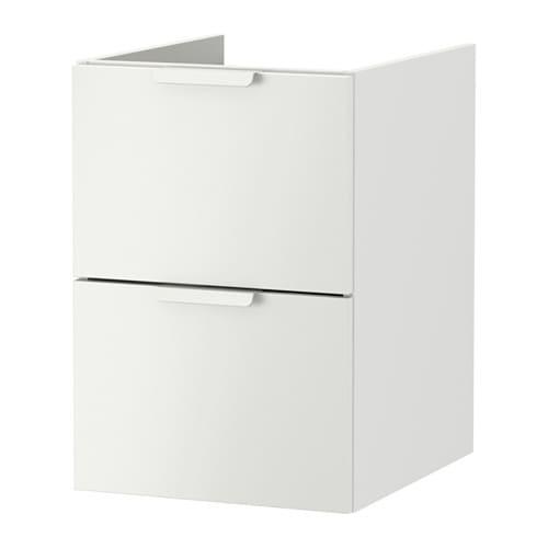 ГОДМОРГОН Шкаф для раковины с 2 ящ - белый, 40x47x58 см