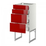 МЕТОД / МАКСИМЕРА Нплн шк 4 фронт/2 низк/2средн ящ - 40x37x60 см, Рингульт глянцевый красный, белый МЕТОД / МАКСИМЕРА Нплн шк 4 фронт/2 низк/2средн ящ - 40x37x60 см, Рингульт глянцевый красный, белый