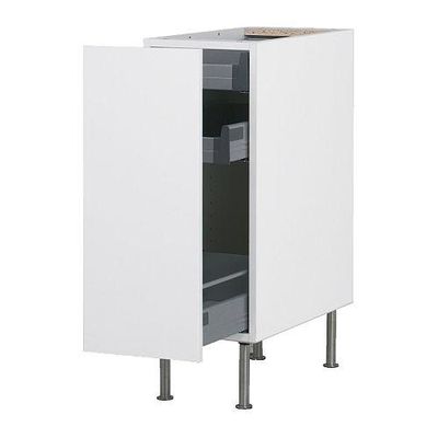 ФАКТУМ Напольный шкаф с выдвижной секцией - Абстракт белый, 30 см ФАКТУМ Напольный шкаф с выдвижной секцией - Абстракт белый, 30 см