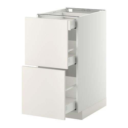 METOD напольный шкаф/2фасада/3ящика оцинковка