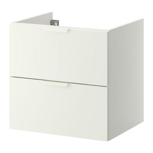 GODMORGON шкаф для раковины с 2 ящ белый 60x47x58 cm