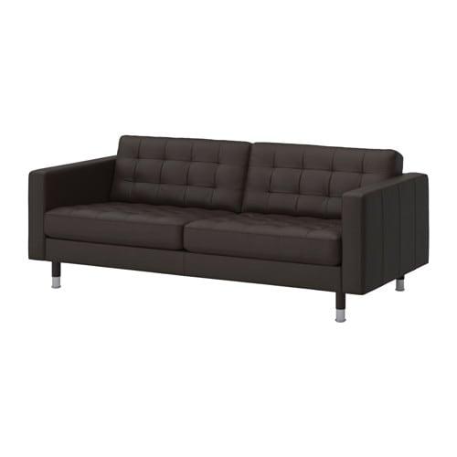 ЛАНДСКРУНА 3-местный диван-кровать - Гранн/Бумстад темно-коричневый/металл
