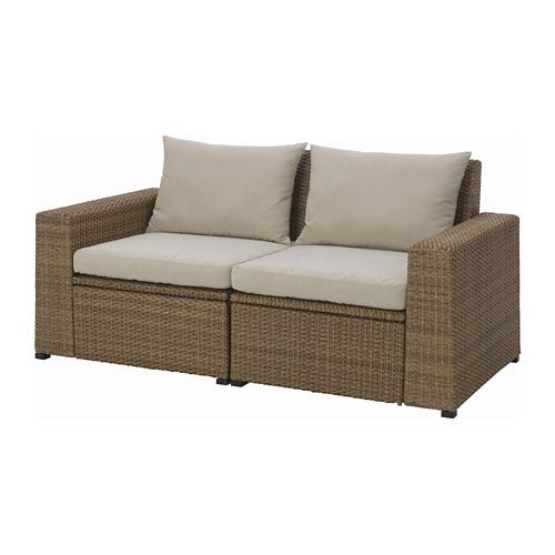 СОЛЛЕРОН 2-местный диван,садовый - коричневый/Холло бежевый СОЛЛЕРОН 2-местный диван,садовый - коричневый/Холло бежевый