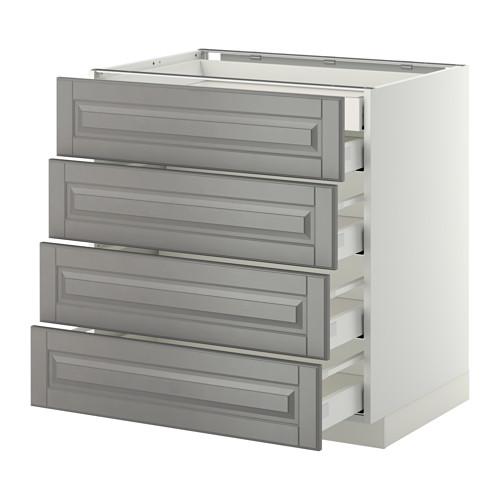 МЕТОД / МАКСИМЕРА Нплн шк 4фрнт/2нзк/3срд ящ - белый, Будбин серый, 80x60 см МЕТОД / МАКСИМЕРА Нплн шк 4фрнт/2нзк/3срд ящ - белый, Будбин серый, 80x60 см