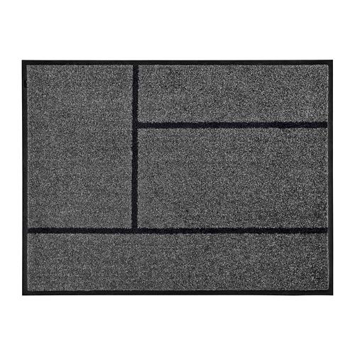 KÖGE придверный коврик серый/черный 69x90 cm