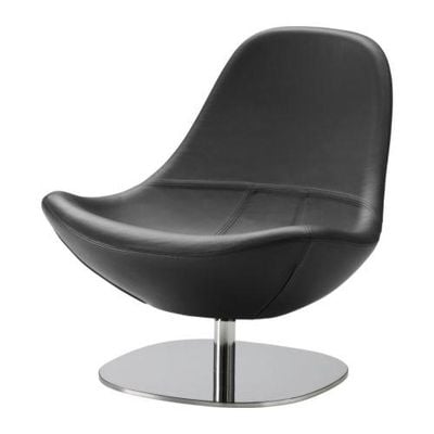 Tirup Swivel Armchair Kavat Black, Swivel Chairs For Living Room Ikea