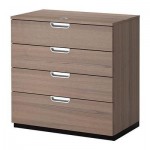 ГАЛАНТ Тумба с ящиками - серый