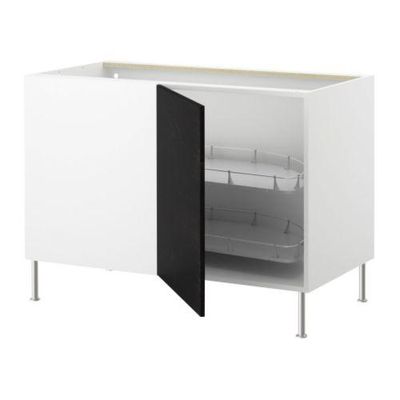 ФАКТУМ Угловой напол шкаф с выдвижн секц - Нексус коричнево-чёрный ФАКТУМ Угловой напол шкаф с выдвижн секц - Нексус коричнево-чёрный