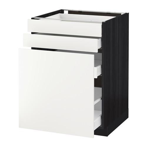 МЕТОД / МАКСИМЕРА Нплн шк с вдв мдл/2 фрнт - под дерево черный, Хэггеби белый, 60x60 см МЕТОД / МАКСИМЕРА Нплн шк с вдв мдл/2 фрнт - под дерево черный, Хэггеби белый, 60x60 см