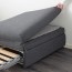 VALLENTUNA секция дивана-кровати Хилларед темно-серый 80x100x45 cm