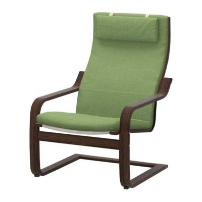 ПОЭНГ Кресло - Корндаль зеленый, коричневый