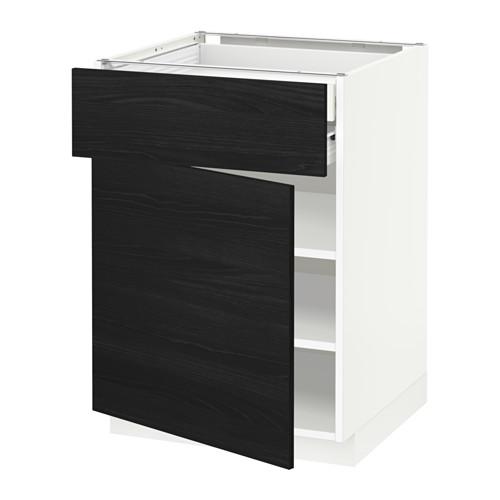 METOD/FÖRVARA напольн шкаф двр/фр пнл/плк/2низ ящ цвет алюминия