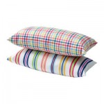 ГРЕНО Подушка - в клетку/в полоску разноцветный