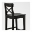 INGOLF стул барный коричнево-чёрный 40x45x102 cm
