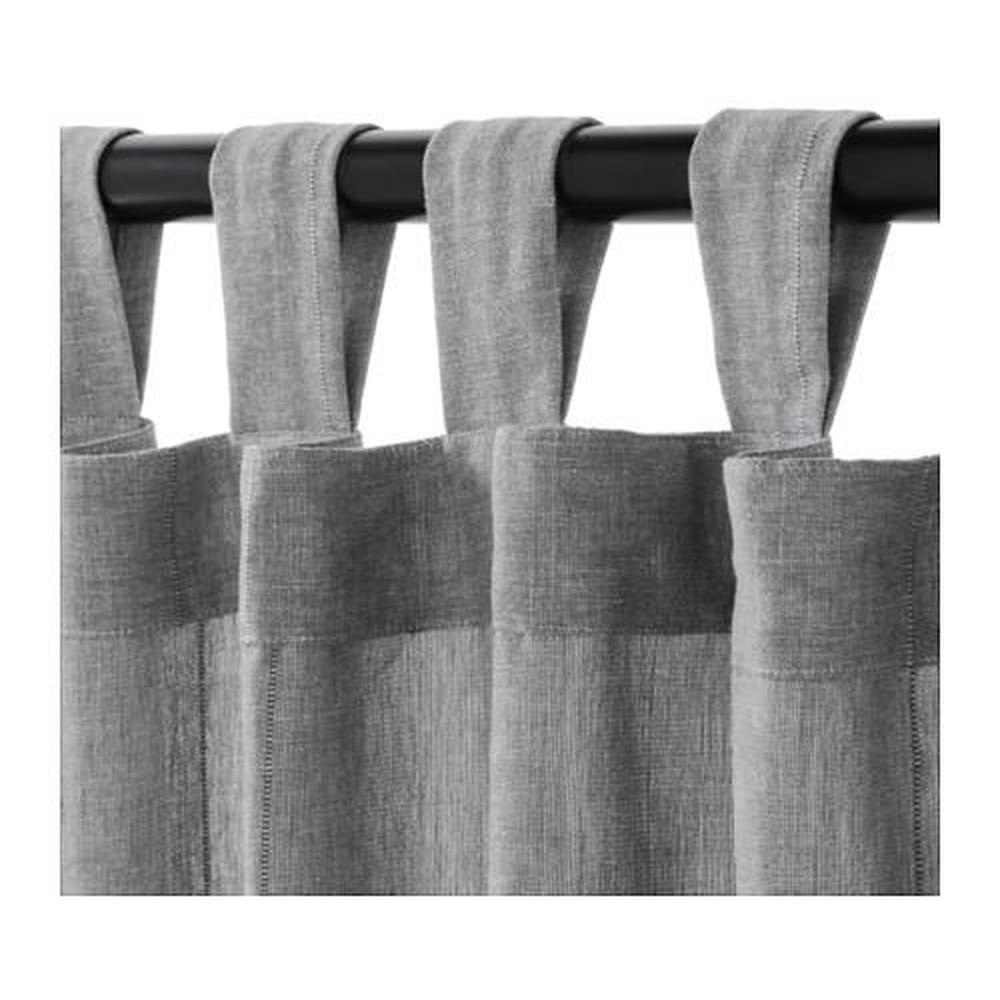 abces chirurg Grit LENDA gordijnen met kleefband, 1 paar grijs (003.191.78) - reviews, prijs,  waar te kopen