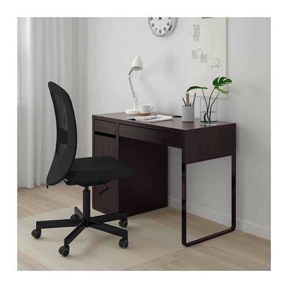 Micke Bureau Brun Noir 105x50x75 Cm 102 447 43 Avis Prix Ou Acheter