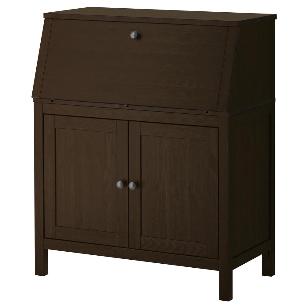 HEMNES Bureau à 2 tiroirs, brun clair, 120x47 cm - IKEA