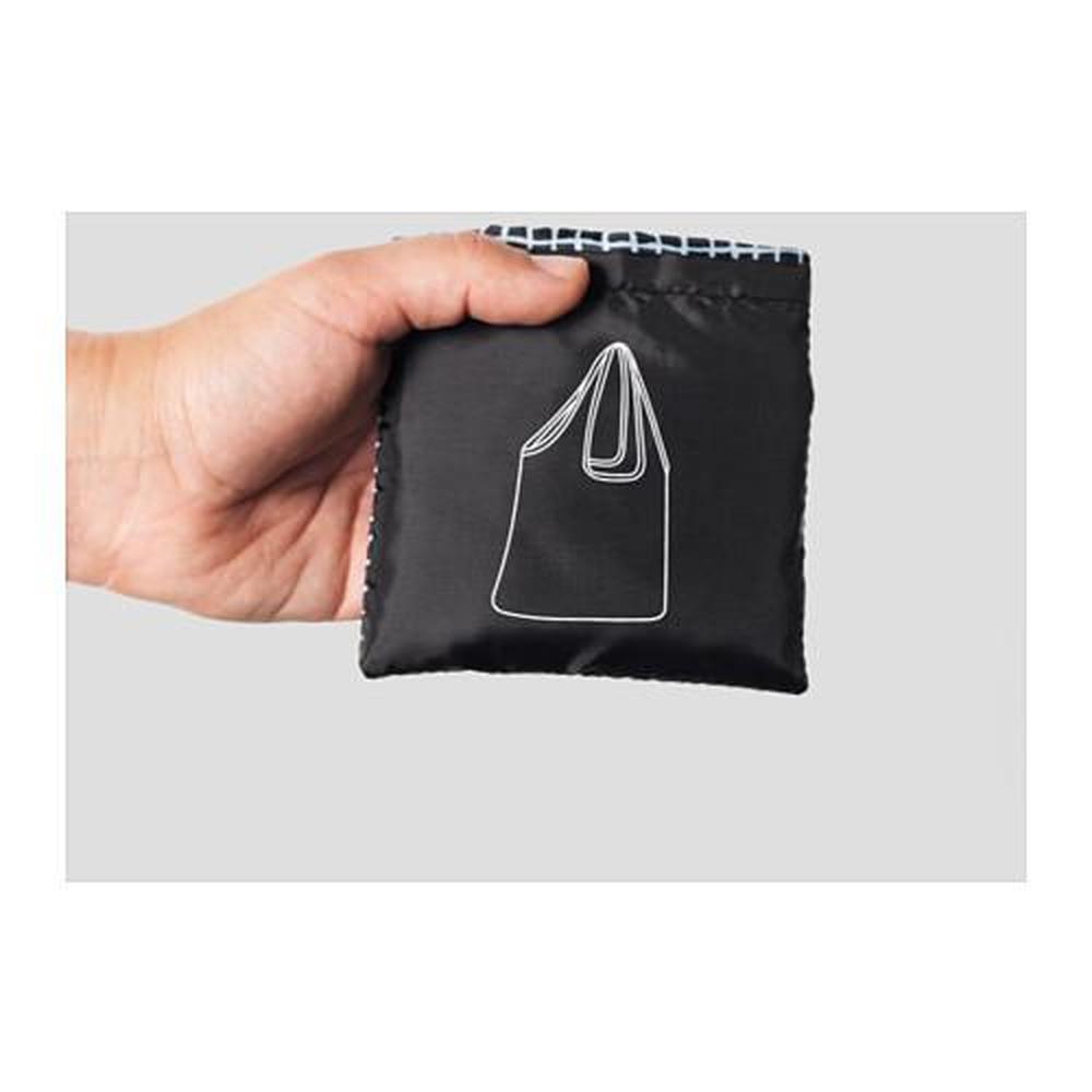 KNALLA Bag, black, white, Length: 15 ¾ Height: 18 ½. Find it here! - IKEA