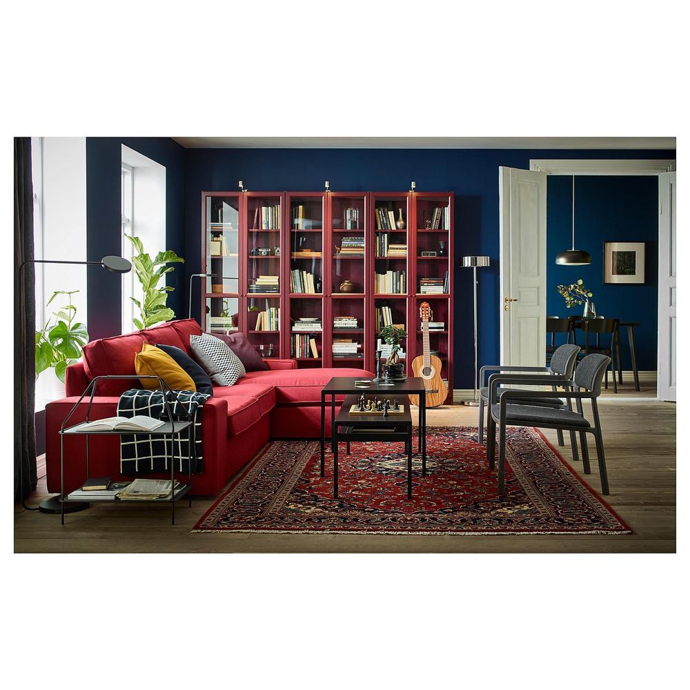 journalist konstant Svare BILLY Bookcase with glass doors - dark red (203.856.19) - reviews, price,  where to buy