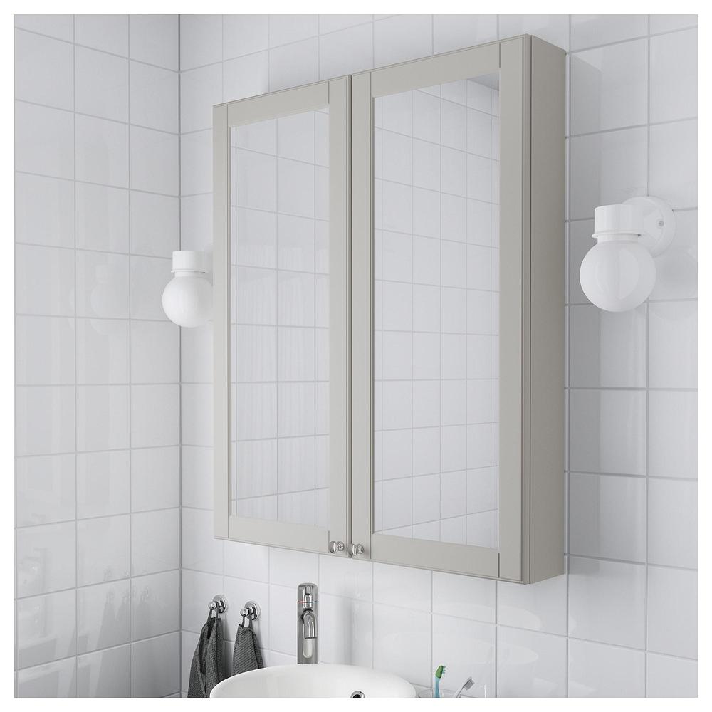 Armoire de toilette avec portes 2 Kashen gris clair (203.