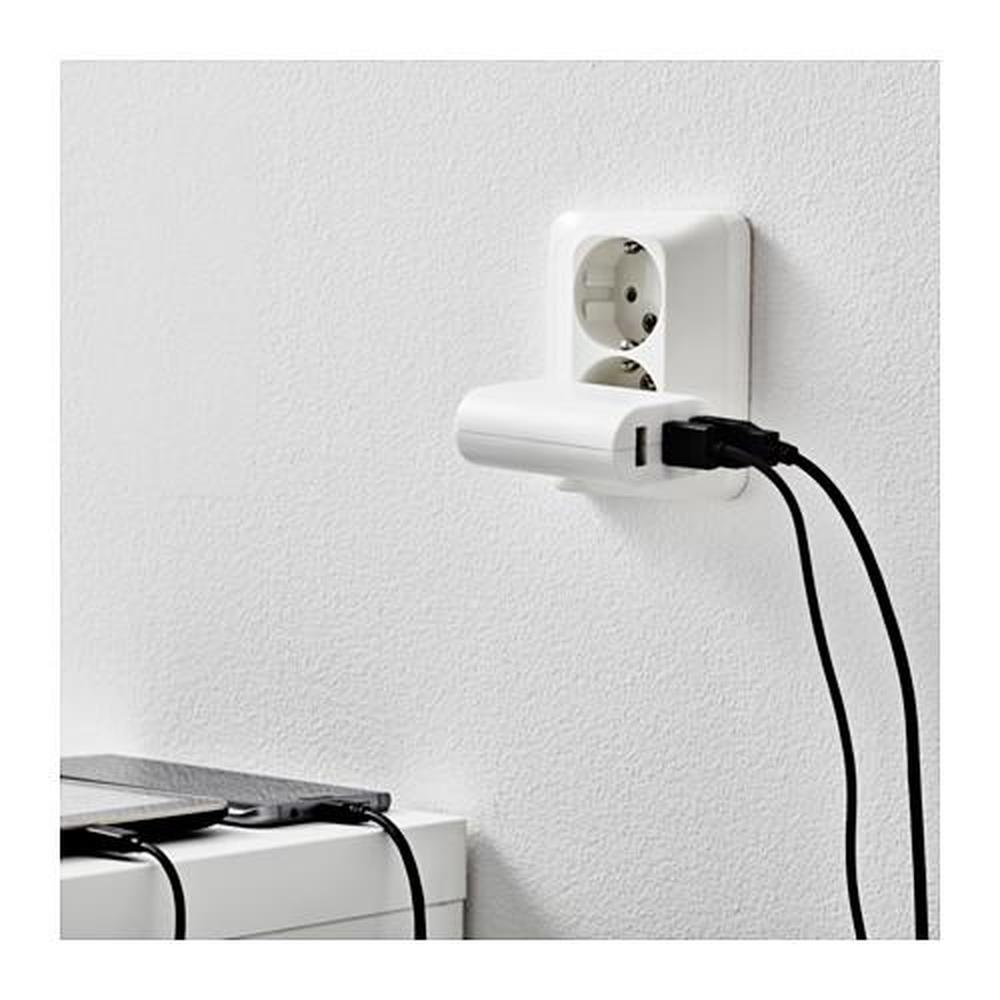 KOPPLA 3-port USB charger, white - IKEA