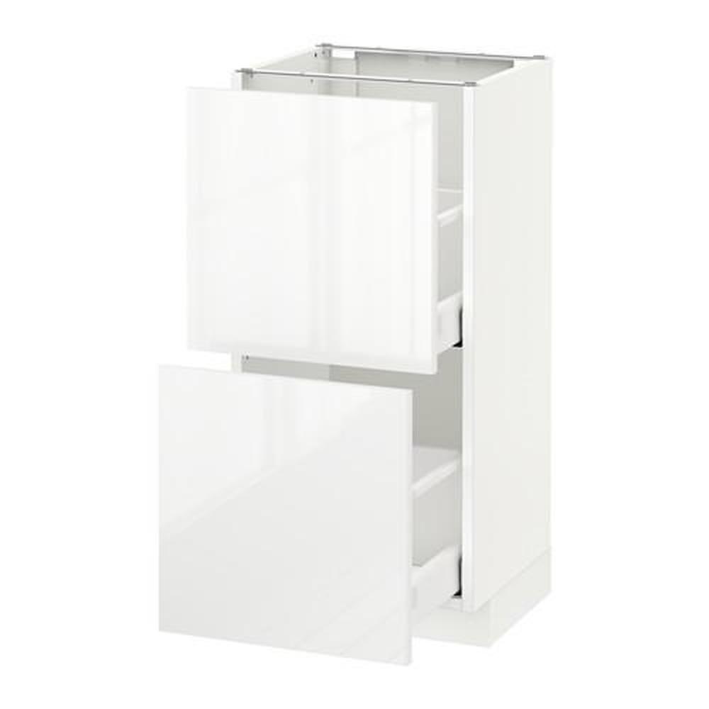 cel Karakteriseren Verdorde METOD / MAXIMERA floor cabinet with 2 drawers (290.514.14) - reviews,  price, where to buy