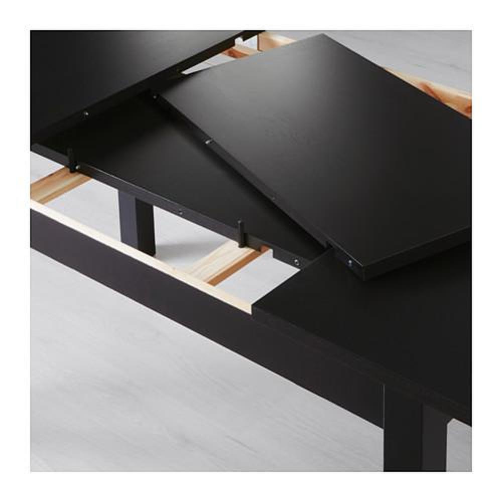 BJURSTA extendable table brown-black (301.162.64) - reviews, price 
