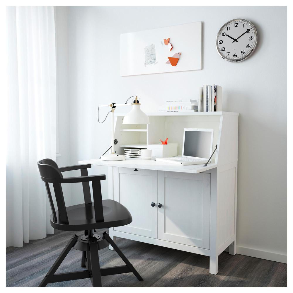 spleet eiland programma HEMNES Bureau - white stain, 89x107 cm (302.457.13) - reviews, price, where  to buy