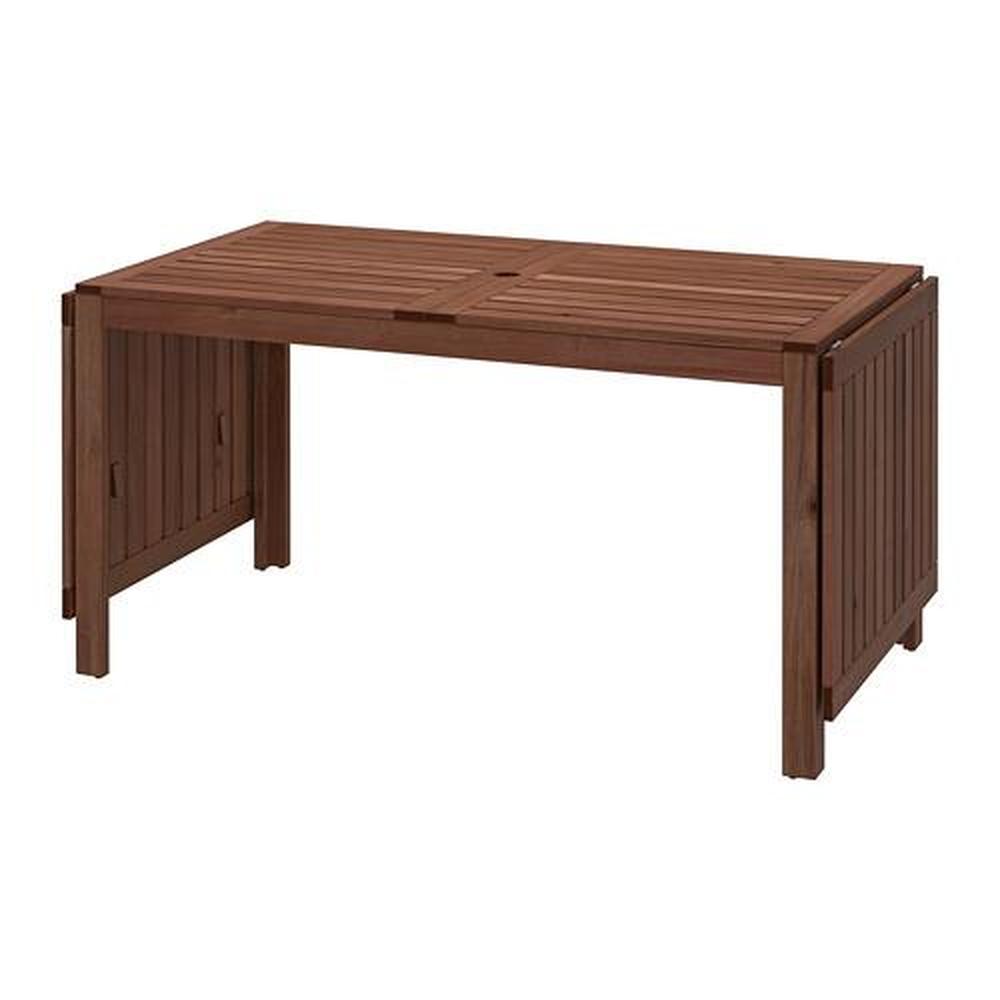 ÄPPLARÖ folding table, garden brown stain (402.085.31) - reviews, where to