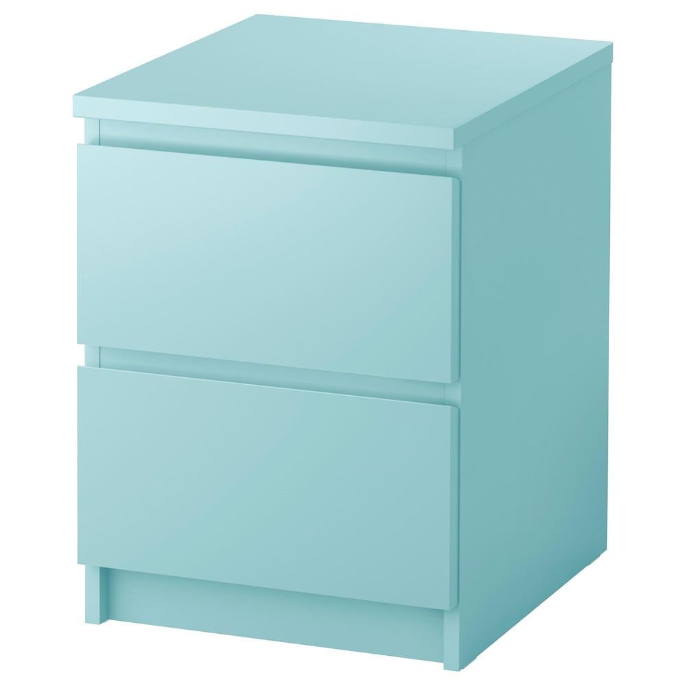Mevrouw kreupel De onze MALME Ladenkastje met 2 lades - Licht Turquoise (403.685.29) - Recensies,  prijs, waar te koop