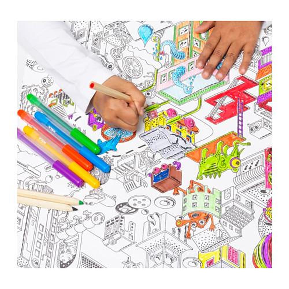 IKEA Lustigt Colouring Paper Roll 394"  Kids Fun Toy 403.853.93 New 
