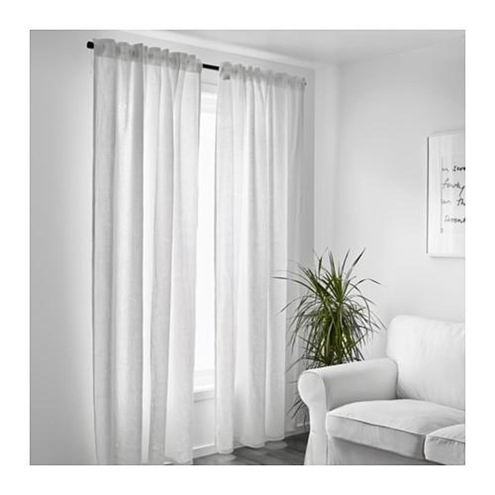 white 145x250 cm 102.842.01 *Brand IKEA* 1 pair *New* AINA Curtains 