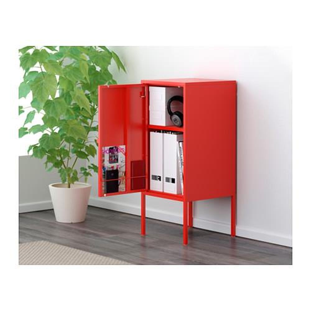 Lixhult Cabinet Metal Red 503 286 70, Red Storage Cabinet Ikea