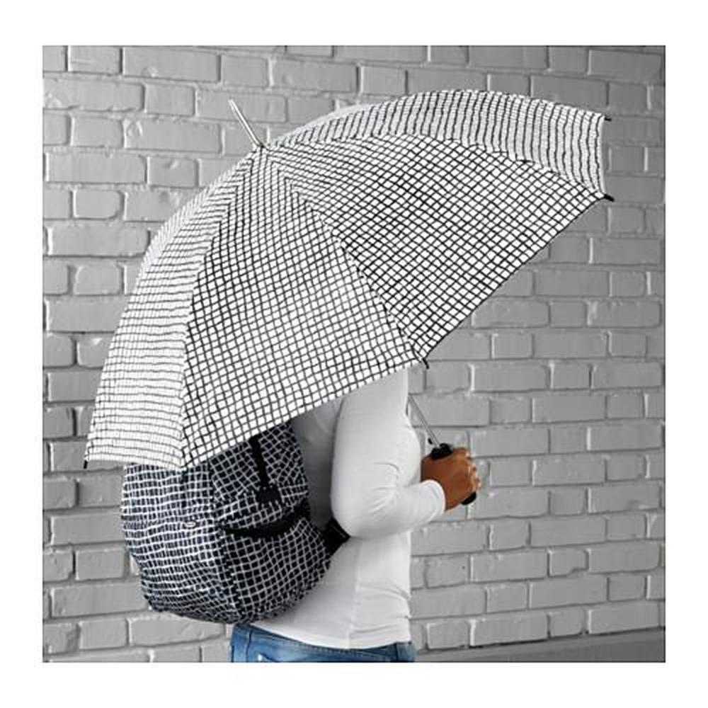 KNALLA paraguas, plegable negro - IKEA