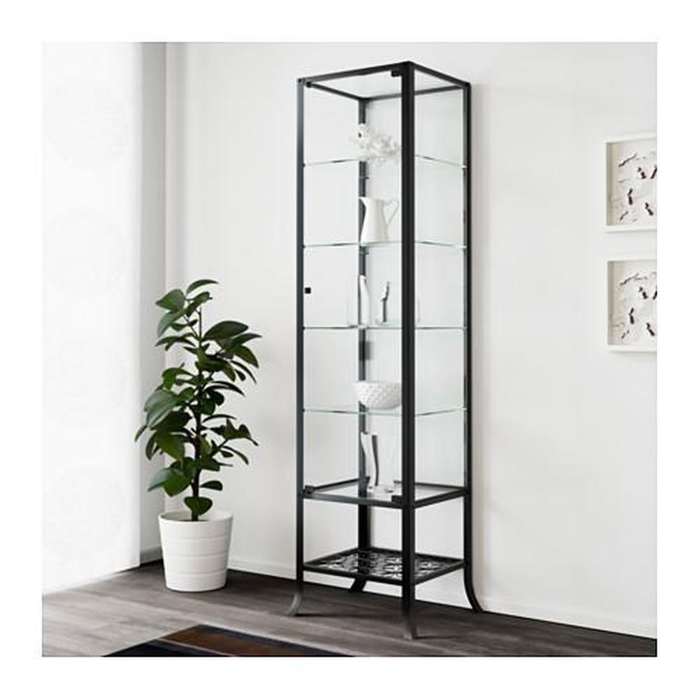 KLINGSBO display cabinet black clear (601.285.62) - price, where to buy